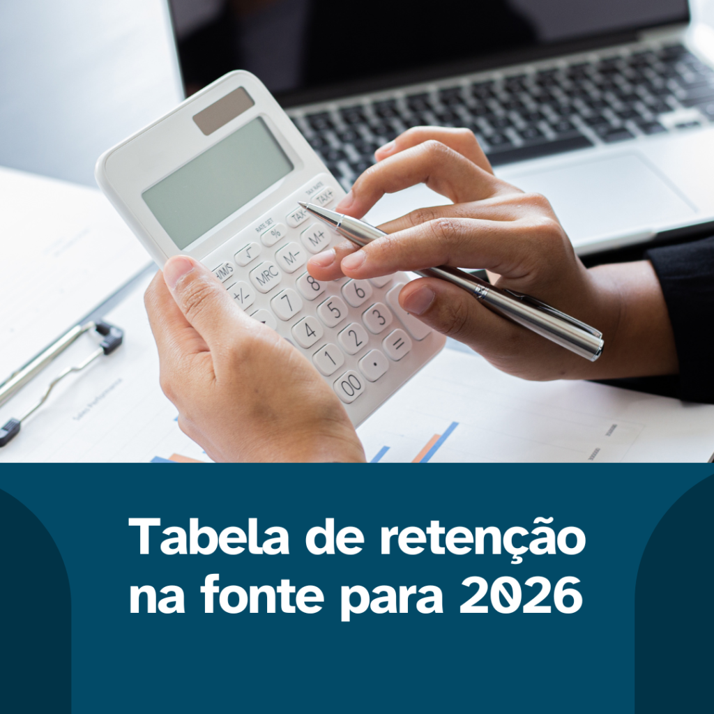 Tabela de retenção na fonte para 2026